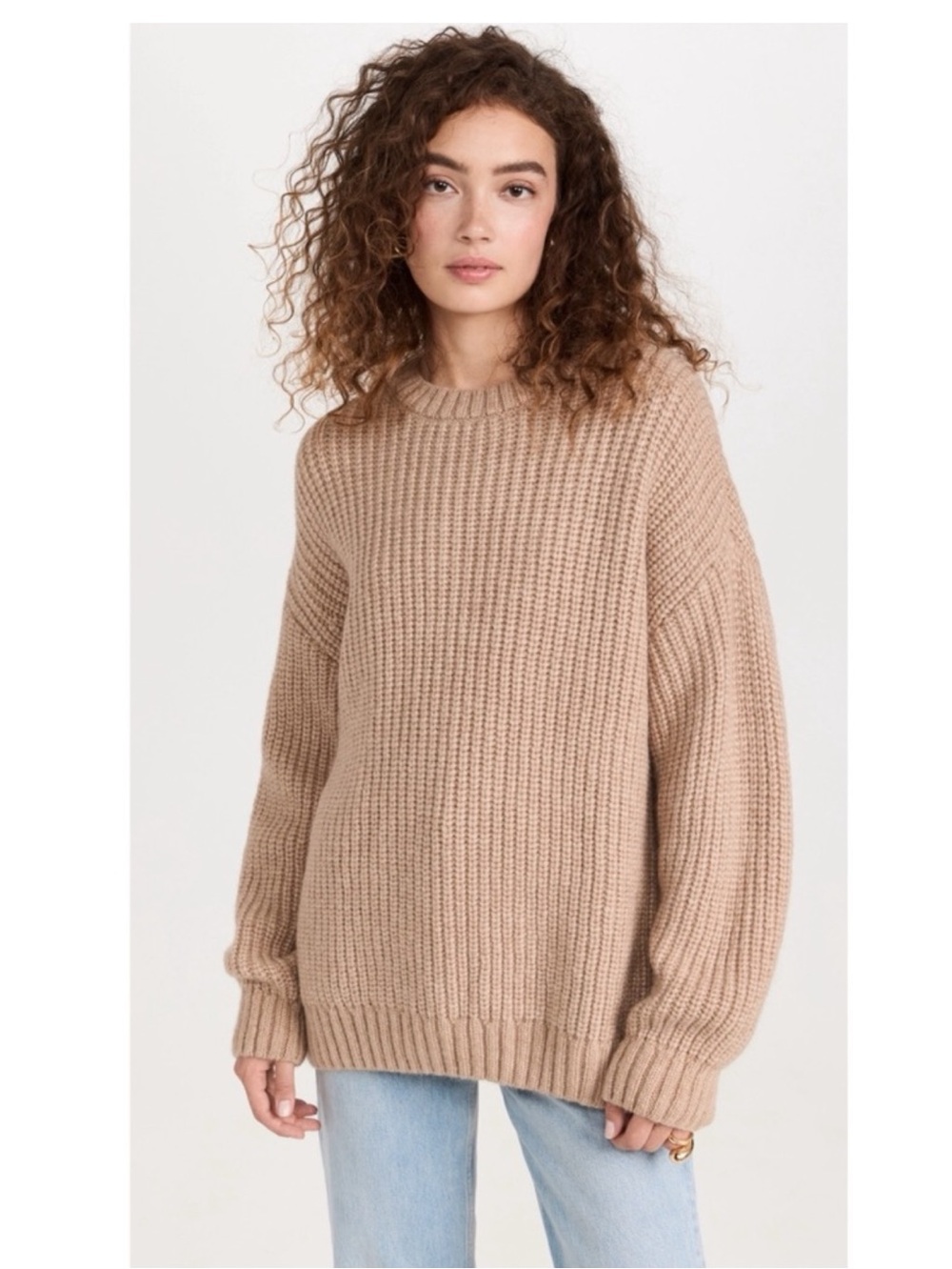 NEW!! Anine Bing Oversized Crew Neck Sydney Alpaca/Wool Blend Sweater. XS